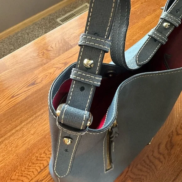 Dooney & Bourke Blue Hobo Bag - Picture 7 of 9